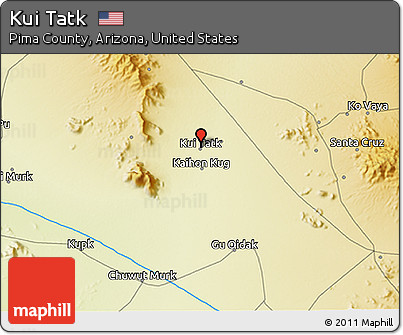 Physical 3D Map of Kui Tatk