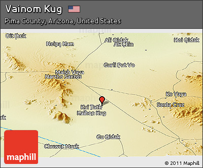 Physical Panoramic Map of Vainom Kug