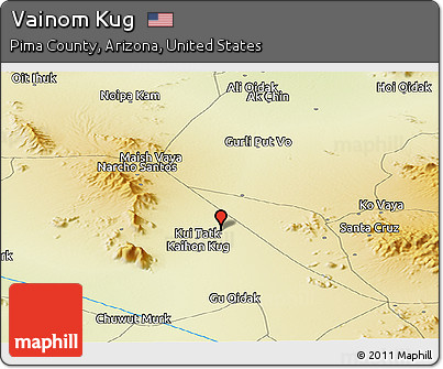 Physical Panoramic Map of Vainom Kug