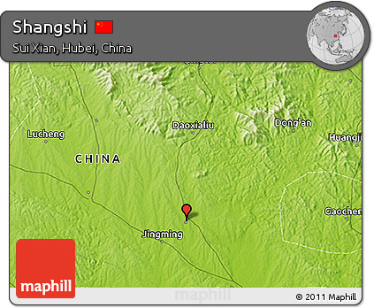 Physical 3D Map of Shangshi
