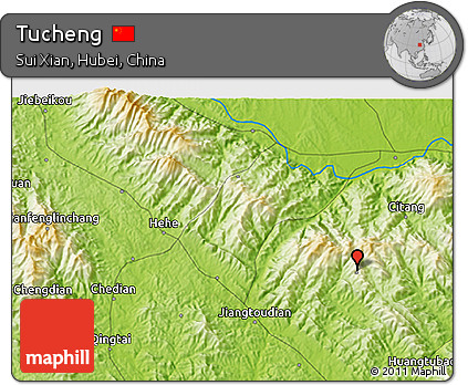 Physical 3D Map of Tucheng