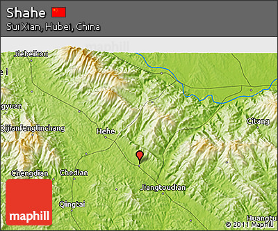 Physical 3D Map of Shahe