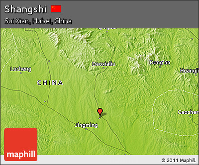Physical 3D Map of Shangshi