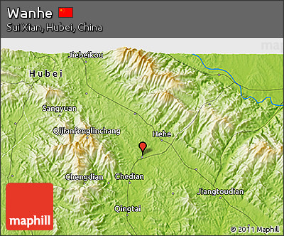 Physical 3D Map of Wanhe