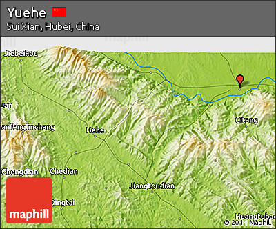 Physical 3D Map of Yuehe