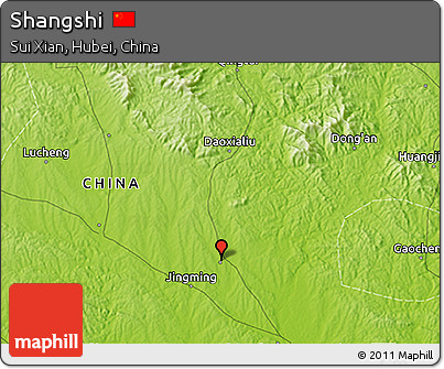 Physical 3D Map of Shangshi