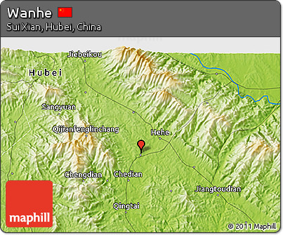 Physical 3D Map of Wanhe
