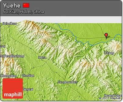 Physical 3D Map of Yuehe