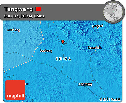 Political 3D Map of Tangwang
