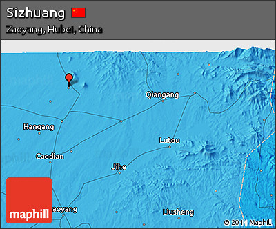 Political 3D Map of Sizhuang