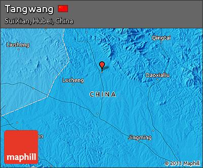 Political 3D Map of Tangwang