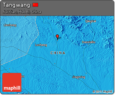 Political 3D Map of Tangwang
