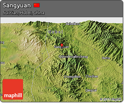 Satellite 3D Map of Sangyuan