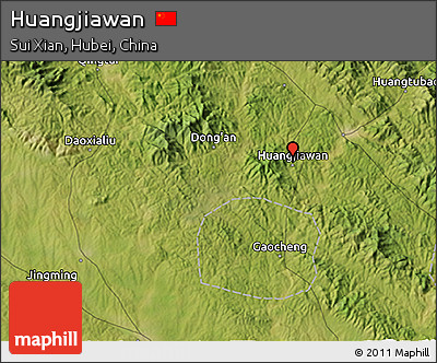 Satellite 3D Map of Huangjiawan