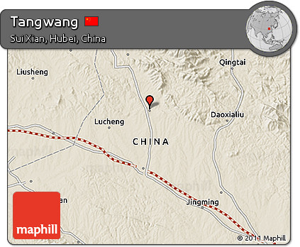 Shaded Relief 3D Map of Tangwang