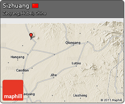 Shaded Relief 3D Map of Sizhuang