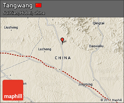 Shaded Relief 3D Map of Tangwang