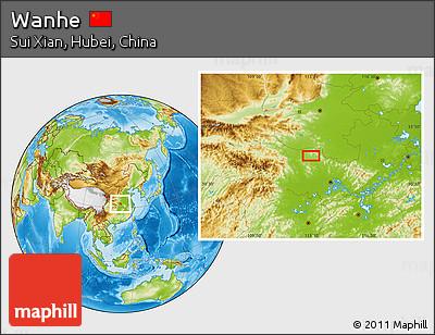 Physical Location Map of Wanhe