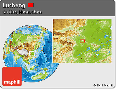 Physical Location Map of Lucheng