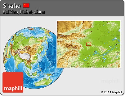 Physical Location Map of Shahe