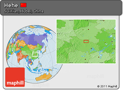 Political Location Map of Hehe