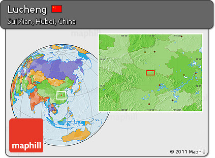 Political Location Map of Lucheng