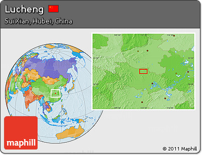 Political Location Map of Lucheng