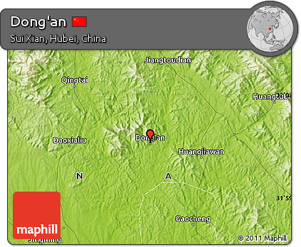 Physical Map of Dong'an