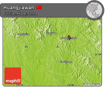 Physical Map of Huangjiawan