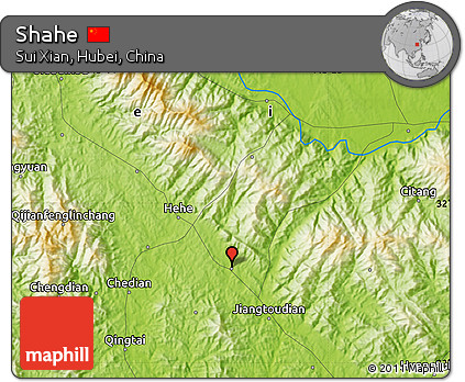 Physical Map of Shahe