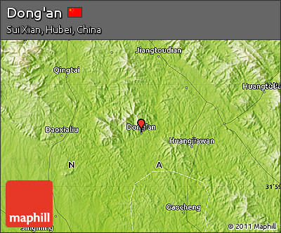 Physical Map of Dong'an
