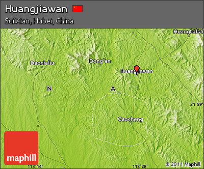 Physical Map of Huangjiawan