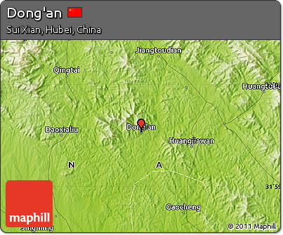 Physical Map of Dong'an