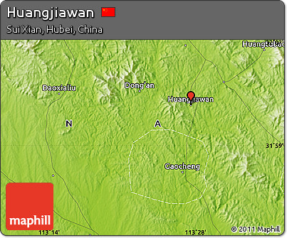 Physical Map of Huangjiawan