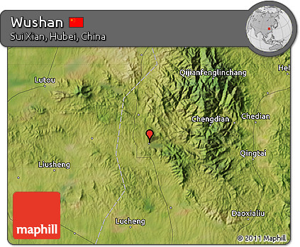 Satellite Map of Wushan