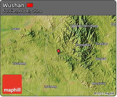 Satellite Map of Wushan