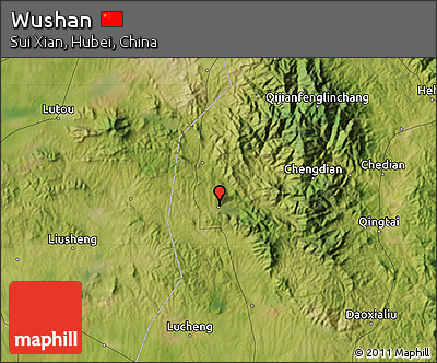 Satellite Map of Wushan