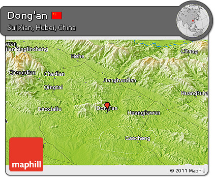 Physical Panoramic Map of Dong'an