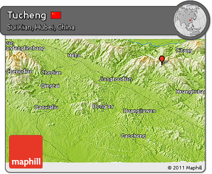 Physical Panoramic Map of Tucheng