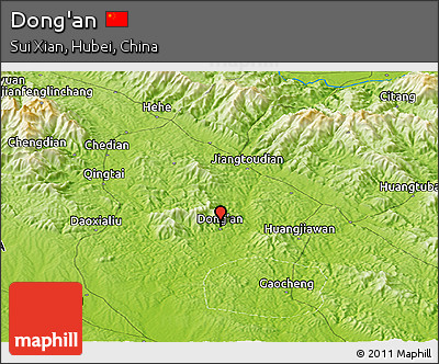 Physical Panoramic Map of Dong'an