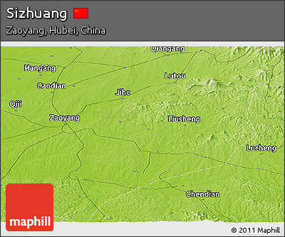 Physical Panoramic Map of Sizhuang