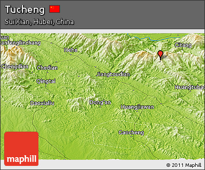 Physical Panoramic Map of Tucheng