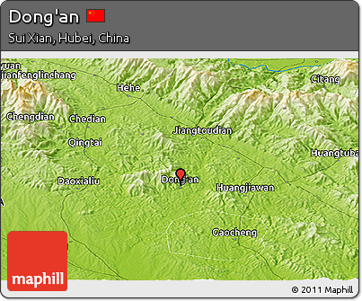 Physical Panoramic Map of Dong'an