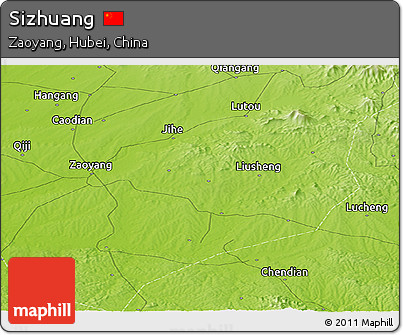 Physical Panoramic Map of Sizhuang