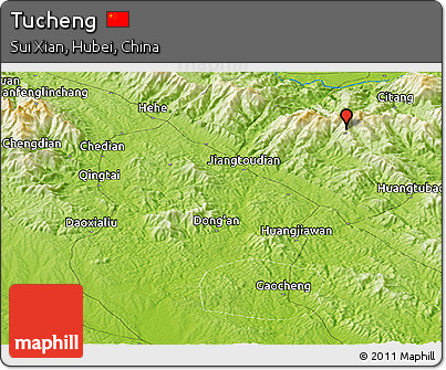 Physical Panoramic Map of Tucheng