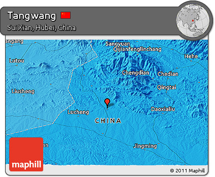 Political Panoramic Map of Tangwang