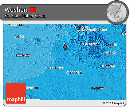 Political Panoramic Map of Wushan