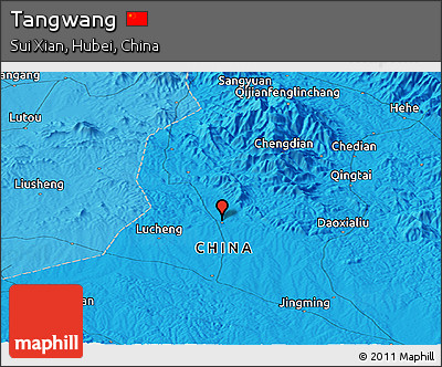 Political Panoramic Map of Tangwang
