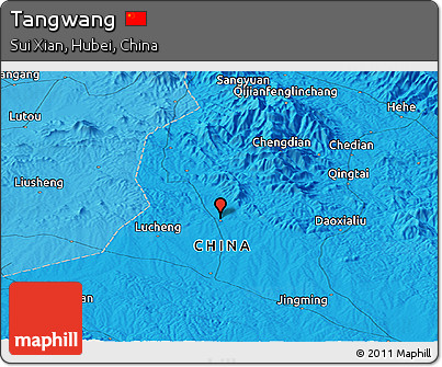 Political Panoramic Map of Tangwang
