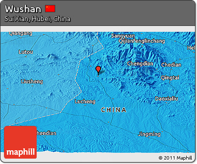 Political Panoramic Map of Wushan